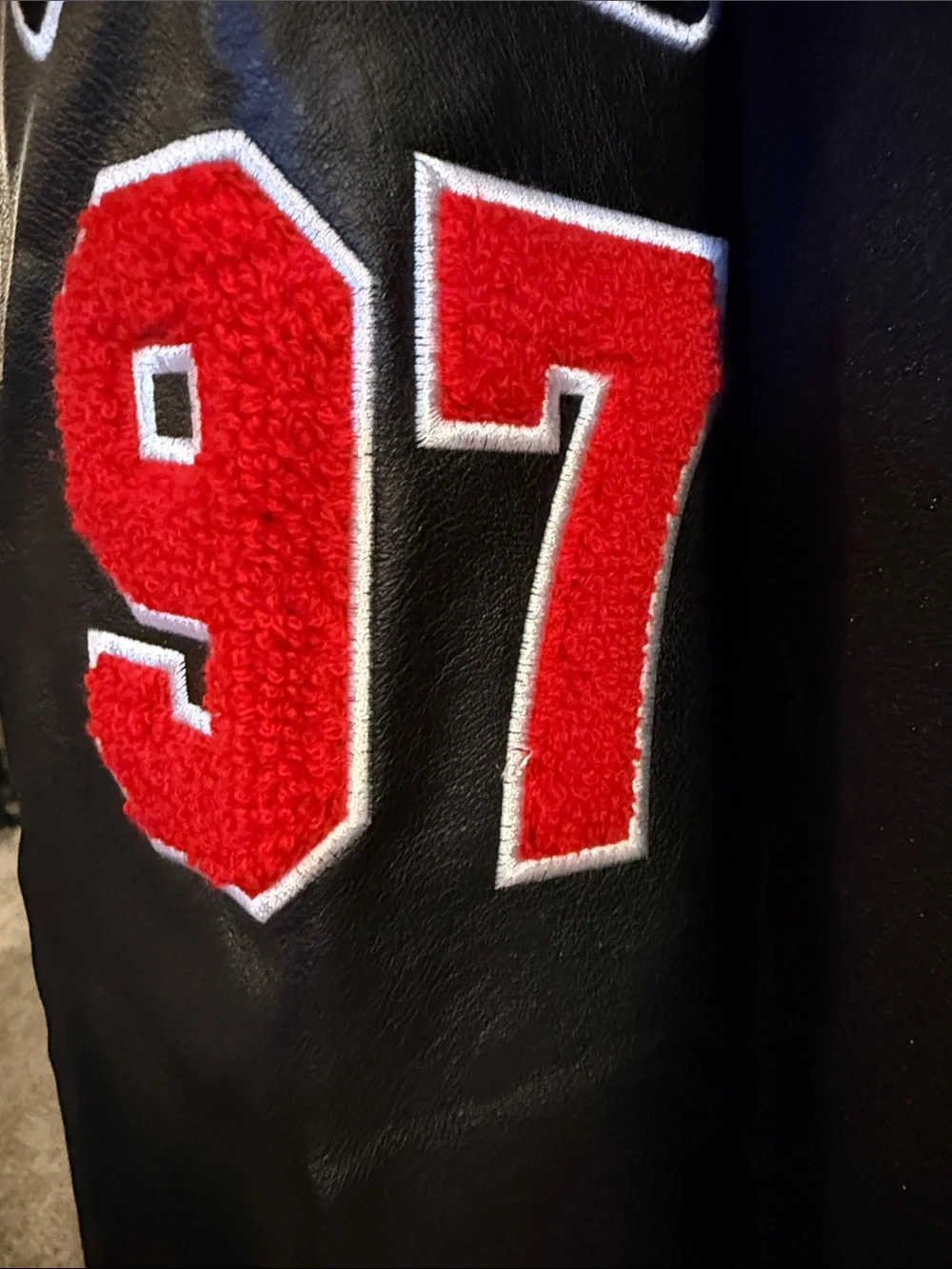 This item is an Allen Iverson "The Answer" tribute varsity letterman jacket. - Picture 2 of 10